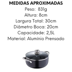 Caçarola Pixel Pro Indução 2,5L - A Gourmet