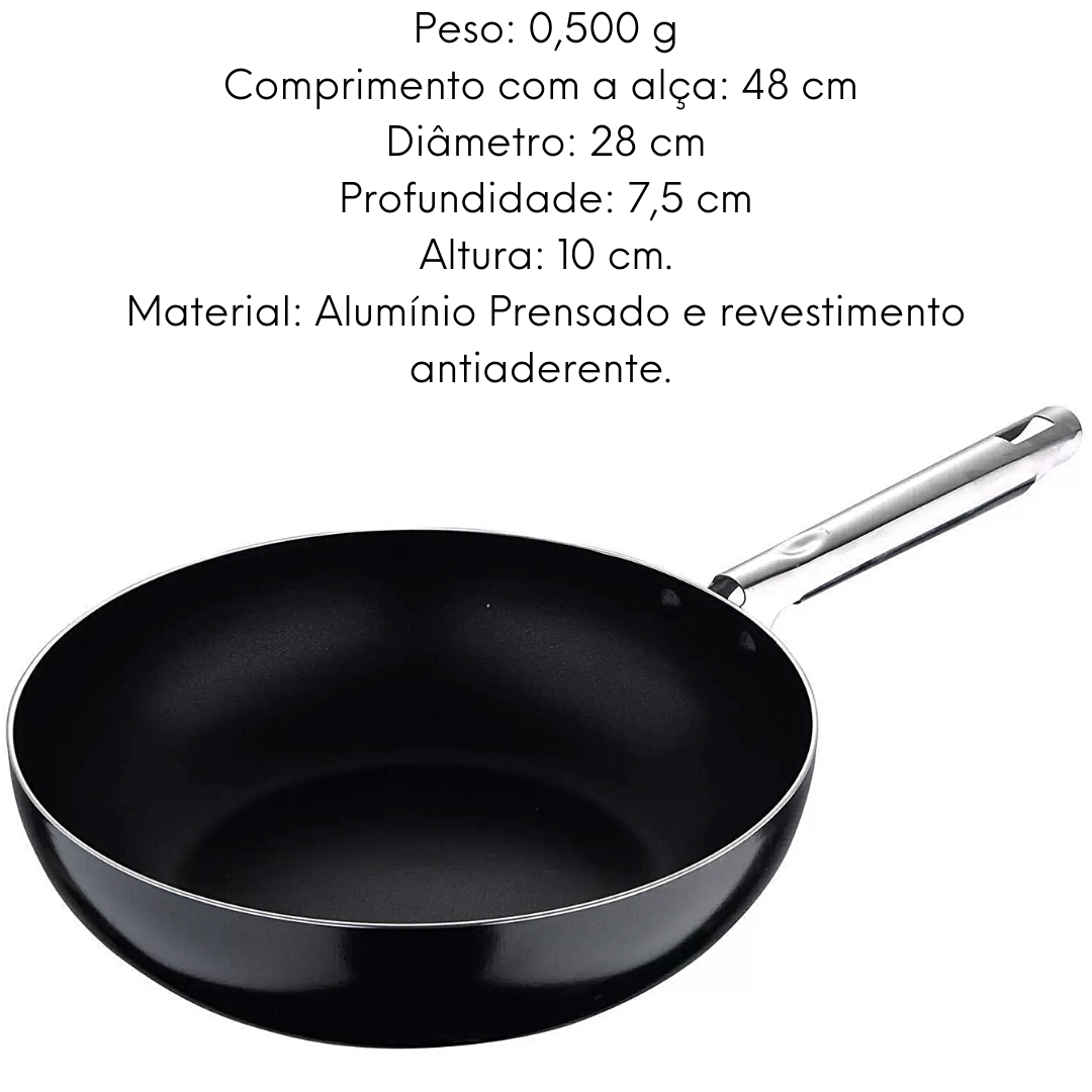 Frigideira wok Pixel Pro Bergner Glob Imports