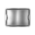 Bandeja inox Retangular 43cm
