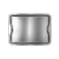 Bandeja inox Retangular 43cm