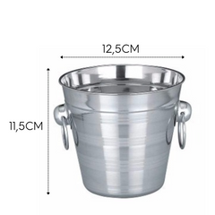 Balde de Gelo em Aço inox de 1L GP
