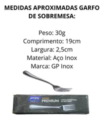Garfo de Sobremesa em Aço Inox GP - A Gourmet