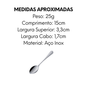Colher de Chá Premium de Aço Inox - A Gourmet