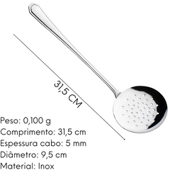 Escumadeira de Aço Inox Premium GP