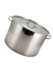 Caçarola de Cozinha Industrial N45 de Aço Inox 38L - A Gourmet
