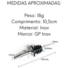 Bico Dosador Aço Inox