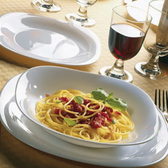 Prato Sobremesa Parma de Vidro Opalino Day Home