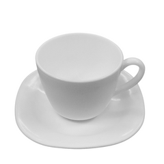 Xicara de Chá C/ Pires Parma 220ml Vidro Temperado Day Home