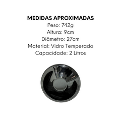 Tigela Saladeira Carine Preta 27cm Day Home