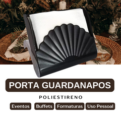 Porta Guardanapo Keita Preto - A Gourmet