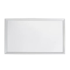 Bandeja Retangular em Melamina Branco 42cm Gourmet Mix