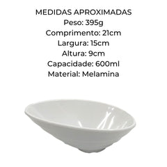 Mini Bowl Oval Melamina Finger - food Gourmet Mix