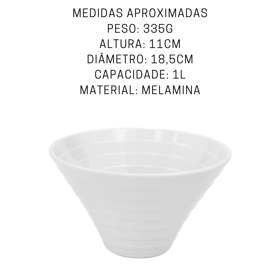 Tigela Bowl Melamina 1L Gourmet Mix