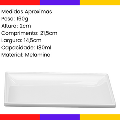 Travessa Retangular melamina Gourmet Mix