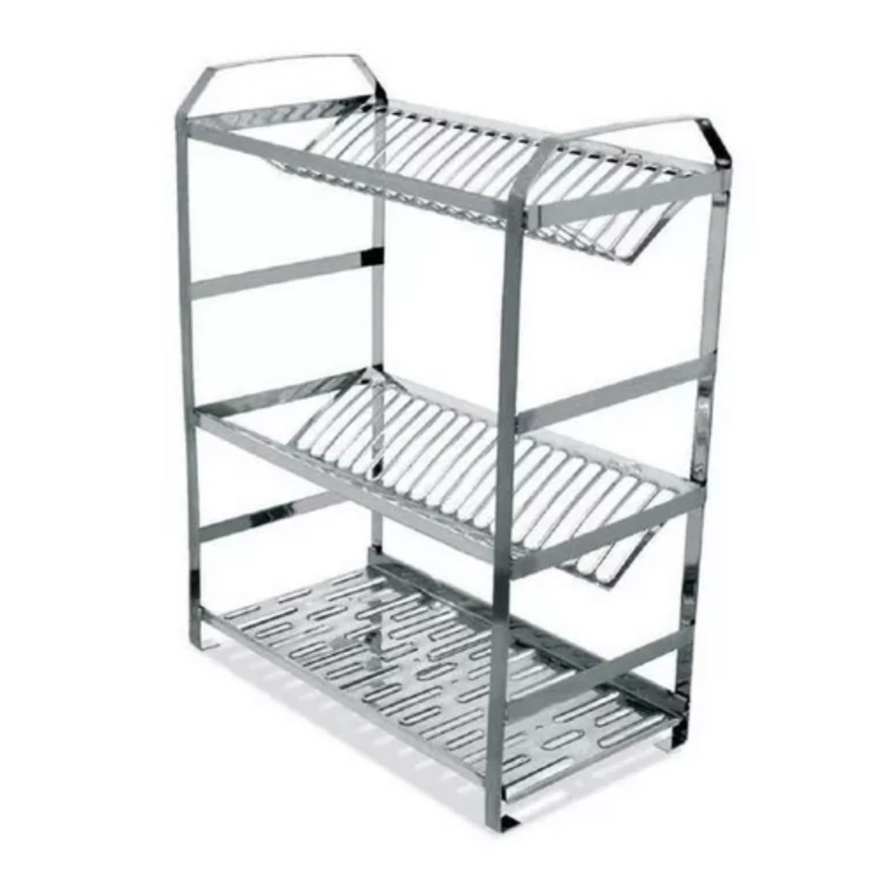 Escorredor Polido Montado de 40Pratos Dinox