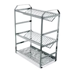 Escorredor Polido Montado de 40Pratos Dinox