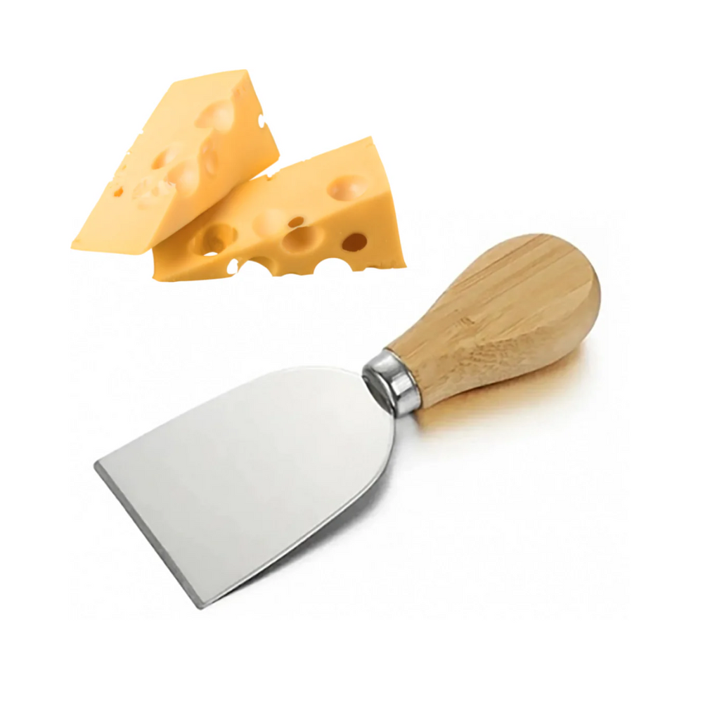 Espátula Reta Para Queijo Com Cabo de Madeira Mimo Style