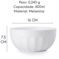 Tigela Bowl Redondo Melamina Gourmet Mix