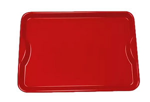 Bandeja em Platico Para Servir Home Vermelha HomePlas