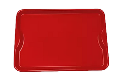 Bandeja em Platico Para Servir Home Vermelha HomePlas