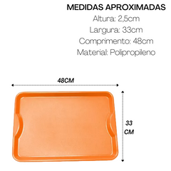 Bandeja de Polipropileno Home Laranja HomePlas