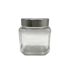 Pote de Vidro Quadrado de 500ml - A Gourmet
