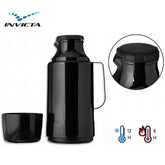 Garrafa Termica GLT Preta Rolha 1L Invicta
