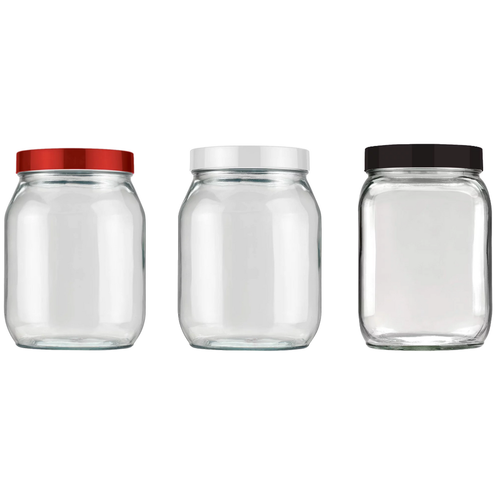 Pote Quadrado de Vidro Tampa Sortida Invicta