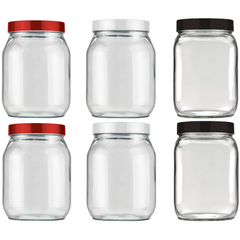 Pote Quadrado de Vidro Tampa Sortida Invicta