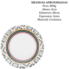 Jogo 16 Peças Porcelana Floreal Luiza em Cerâmica Oxford