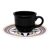 Xicara de Café Com Pires 75ml Floreal Luiza Oxford