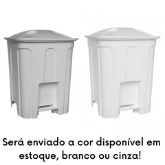 Lixeira Cesto C/ Pedal 15L Branco Jaguar