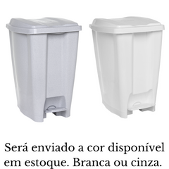 Lixeira C/ Pedal 40l Cinza Jaguar Jaguar