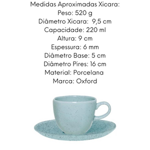 Jogo 16 Peças Blue Bay Oxford em Porcelana - A Gourmet