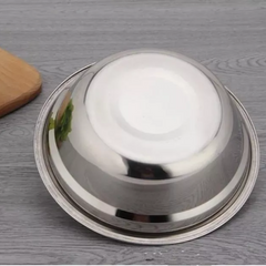 Tigela Bowl Redonda em Aço Inox 18cm KeHome