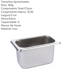 Cuba Gastronomica Aço Inox 1L KeHome