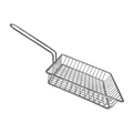 Cesta Quadrada Para Fritura e Porçoes Aço Inox