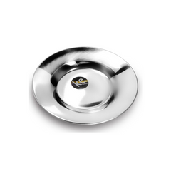 Prato Raso de Aço Inox Grande KeHome