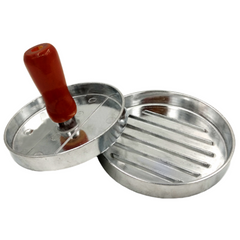 Molde Para Hamburguer em Aço Inox Cabo Madeira KeHome