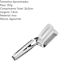 Pegador Duplo Aço Inox KeHome