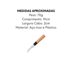 Faca Descascar 3,5° Aço Inox 19cm - A Gourmet