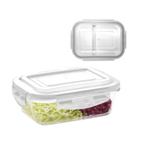 Pote Hermético Retangular Com Divisória - A Gourmet