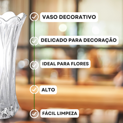 Vaso Decorativo Vidro 23cm - A Gourmet
