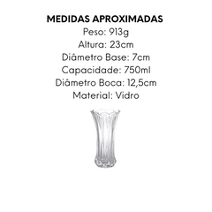 Vaso Decorativo Vidro 23cm - A Gourmet