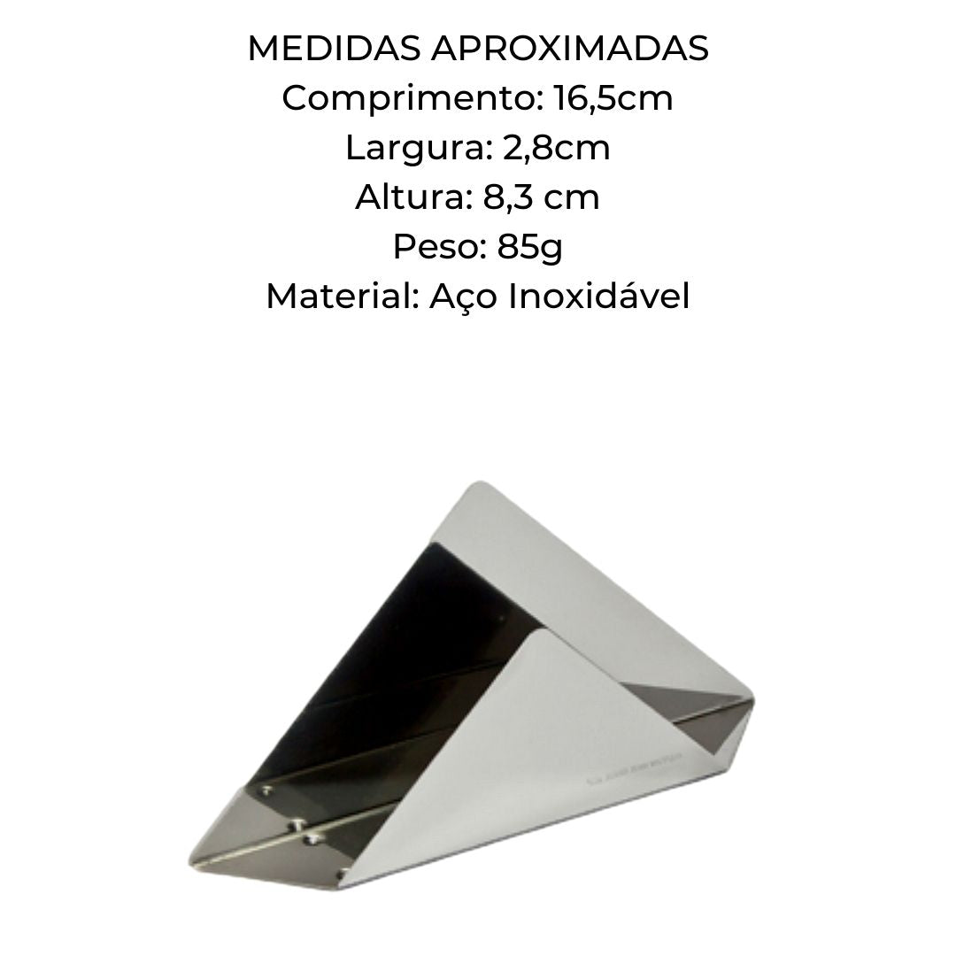 Porta Guardanapo de Aço Inox Alissan