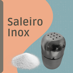 Saleiro Pimenteiro em Aço Inox Alissan