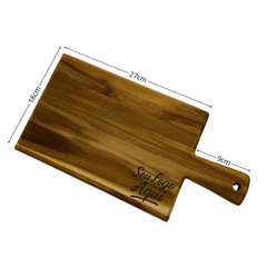 Kit 15 Tabua Madeira Teca Personalizada Sua Logo Marca