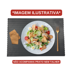 Jogo Americano Cinza Azulado de PVC - A Gourmet