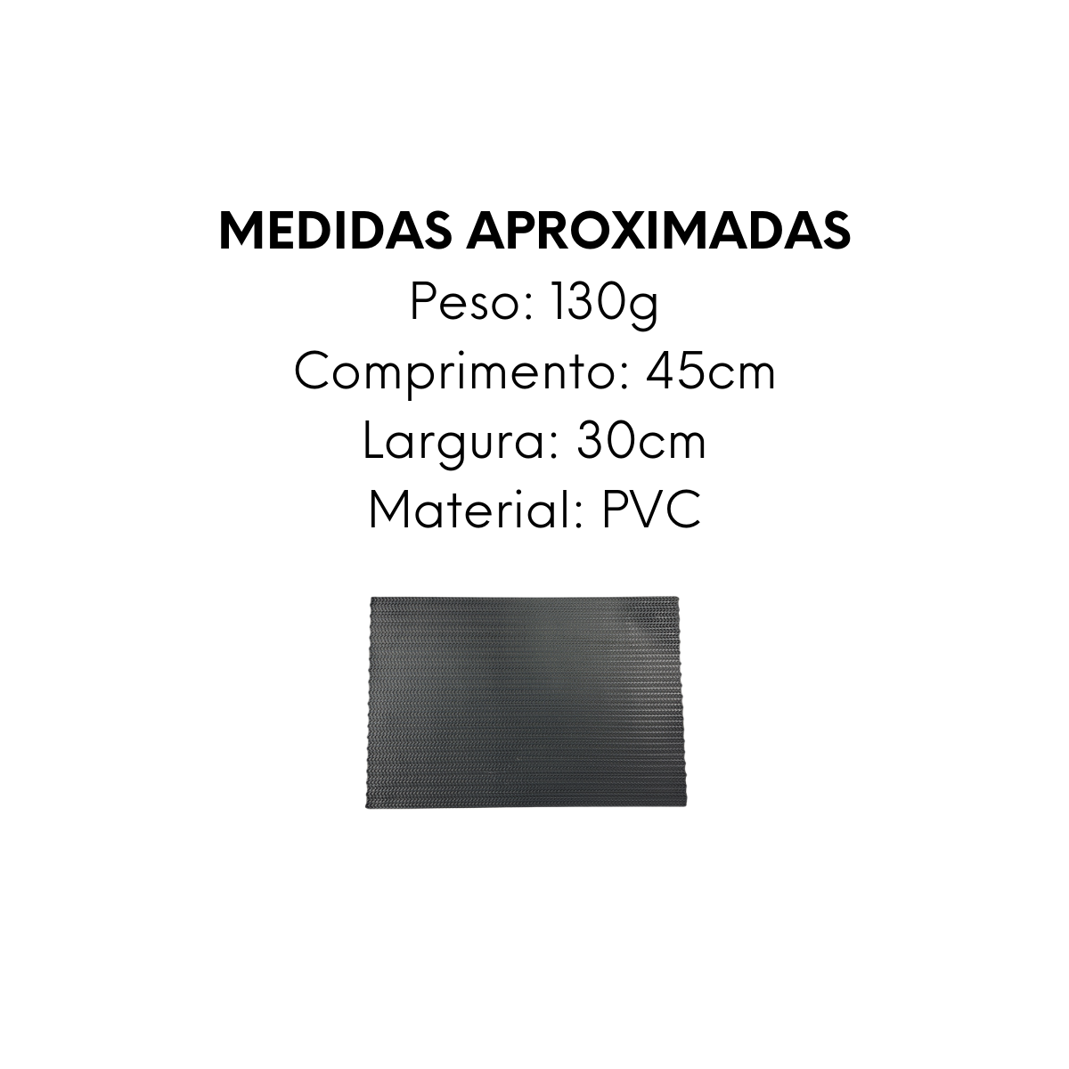 Jogo Americano Cinza Azulado de PVC - A Gourmet