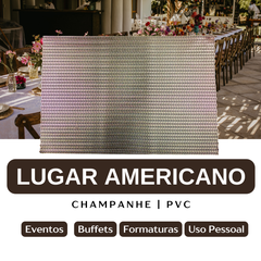 Jogo Americano Champanhe PVC - A Gourmet